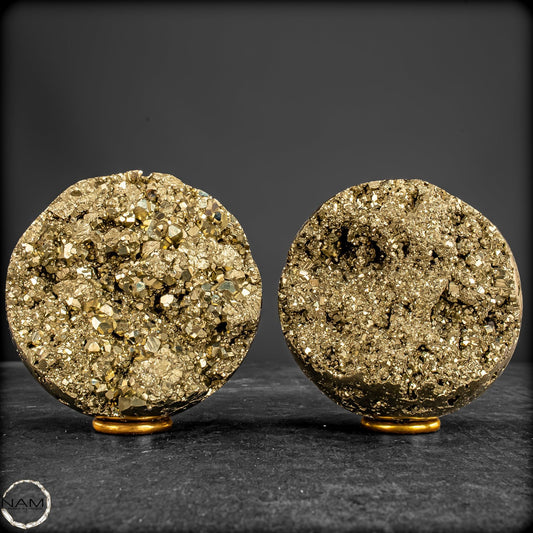 Pyrit-Kugel-Set – Goldener Glanz -1896,69g