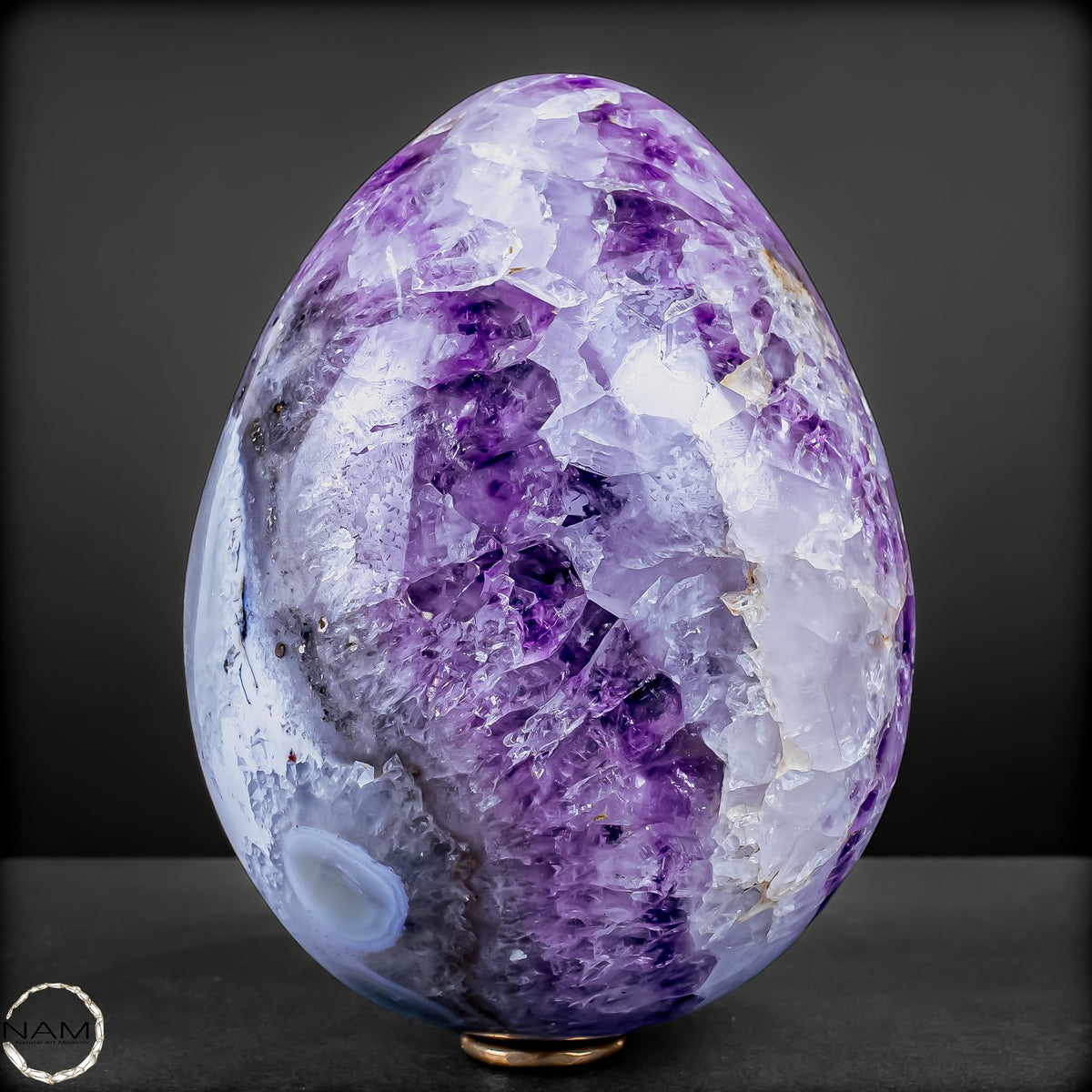 Orca-Amethyst-Ei – Faszinierende Kristallwelten - 3008,47g