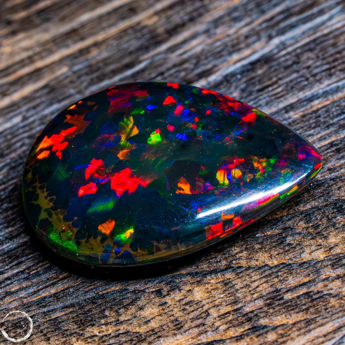 Großer Schwarzer Opal Cabochon - 3,00g 15ct