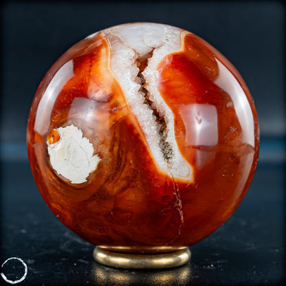 Natürliche Mehrfabige Carneol Kristall Kugel - 379,69g