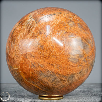 Natürlicher Pfirsich-Mondstein Kristall-Kugel -6580,72g