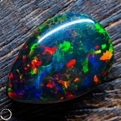 Großer Schwarzer Opal Cabochon - 3,00g 15ct