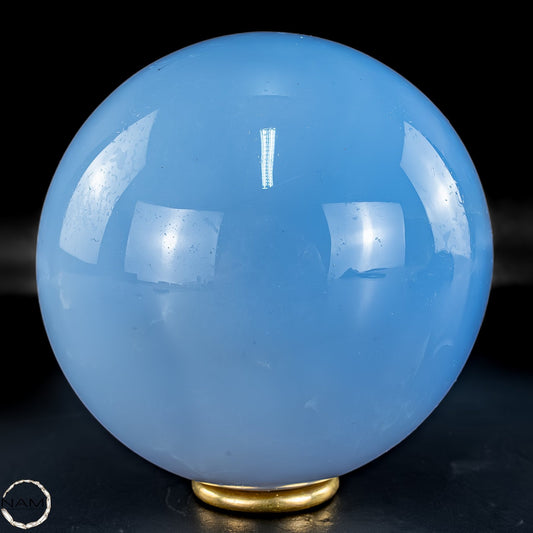 Seltener Blauer Chalcedon als Kugel - 667,86g