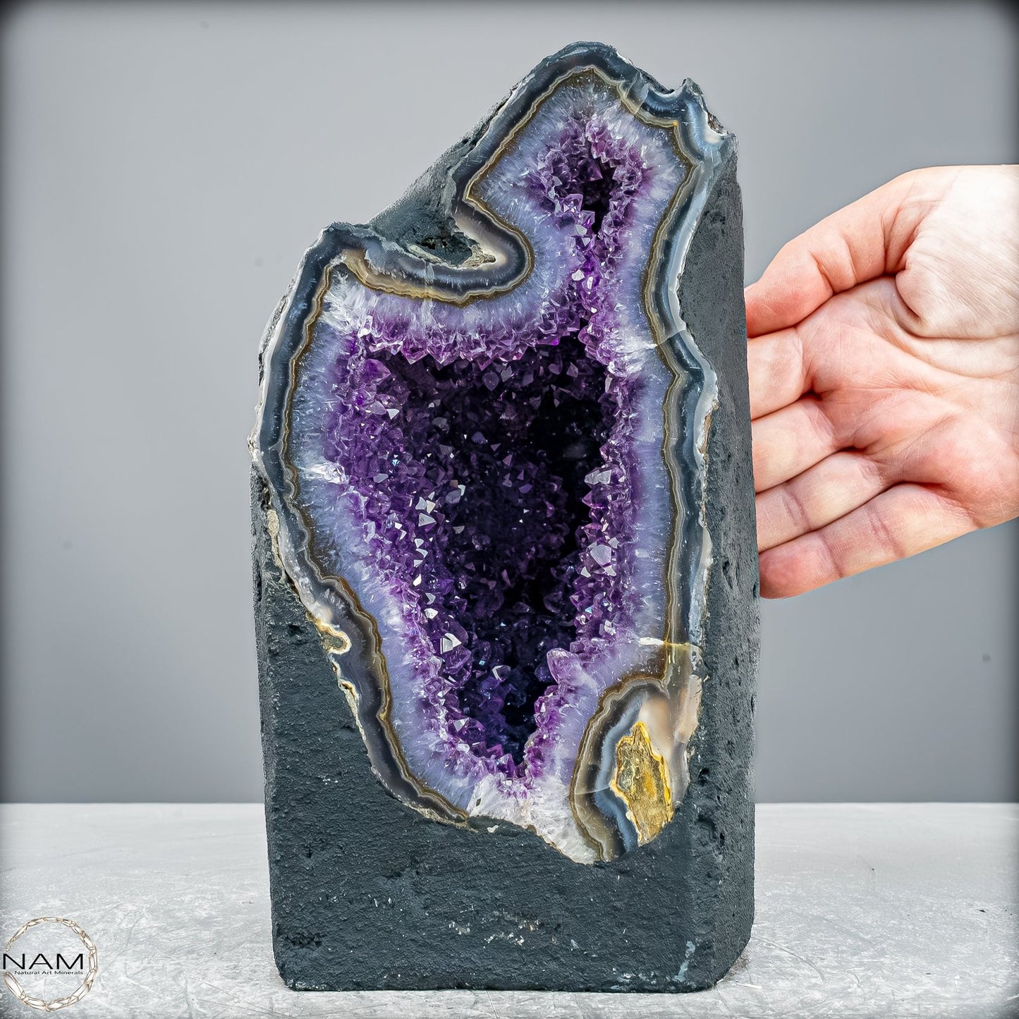 Amethyst-Druse Kathedrale – Naturwunder aus Uruguay – 3833,45g