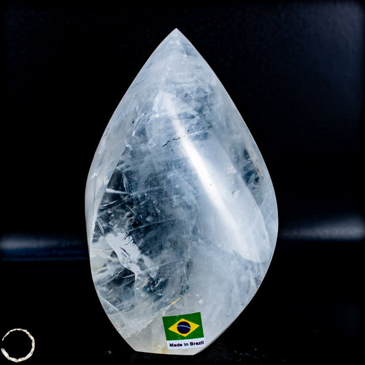 Natürlicher Quarz-Kristall Flamme, Brasilien - 654,35g