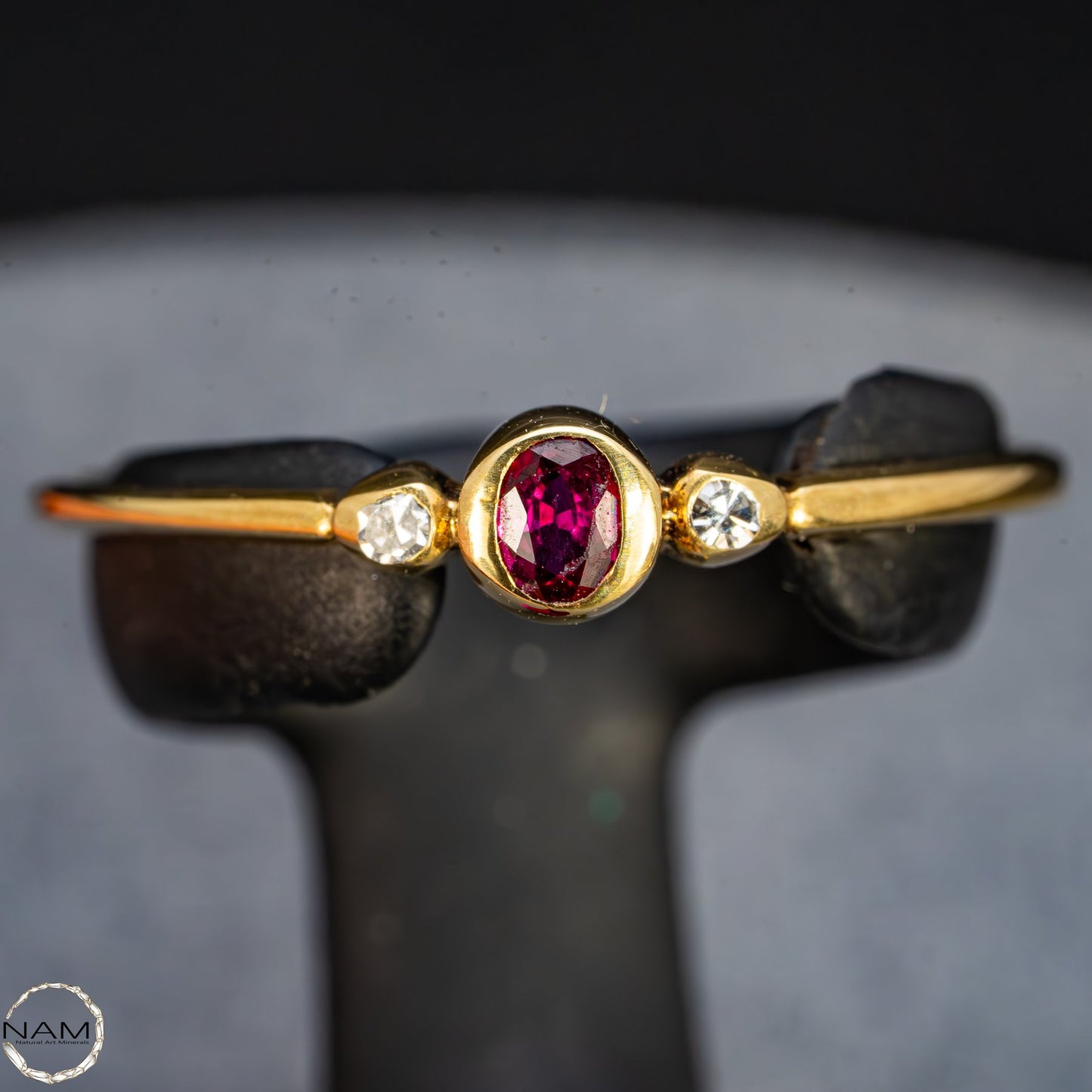 Atemberaubender Rubin-Diamant-Ring aus edlem 585er Gold -4,4ct