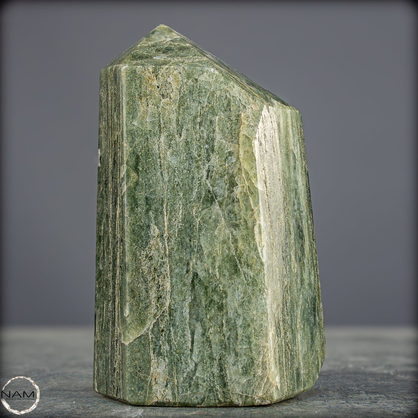 Natürliche Grüne-Quarzkristall Obelisk aus Brasilien - 675,38g