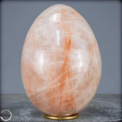 Natürliches Rotes Feuerquarz-Kristall Ei - 5563,12g