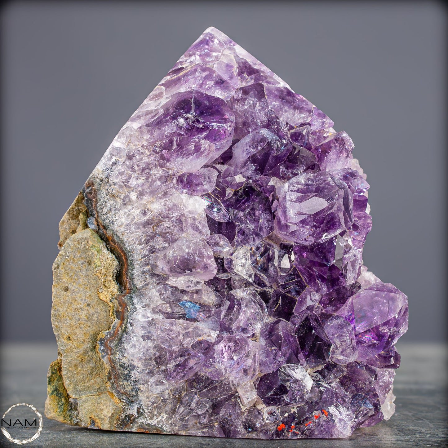 Natürliche Amethyst-Kristall Druse/Spitze - 718,19g