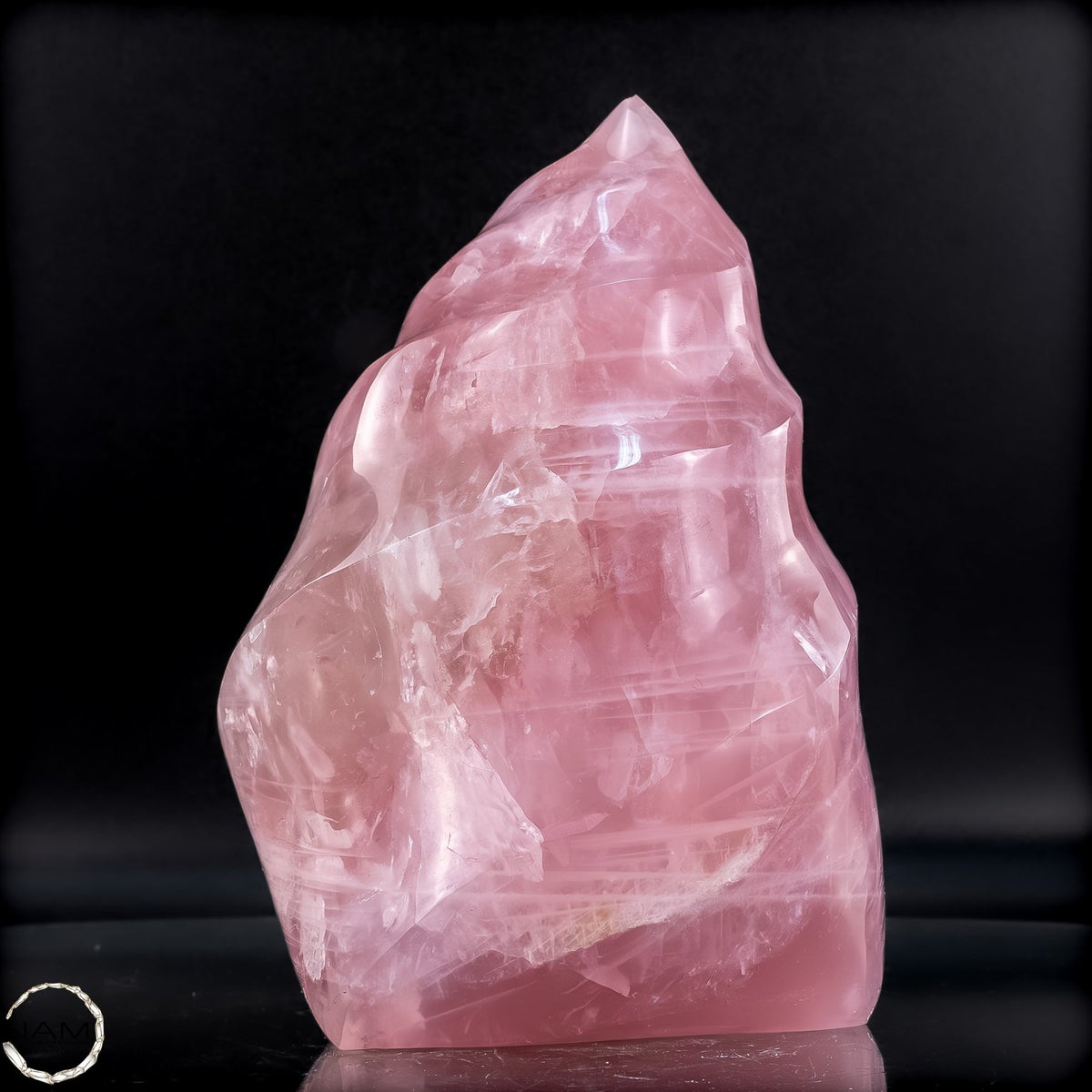 Natürliche Rosenquarz-Kristall Flamme aus Brasilien -1586,17g