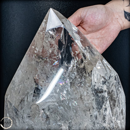 Natürlicher Lumerische Quartz Kristall Phantom auf Ständer - 10802,49g
