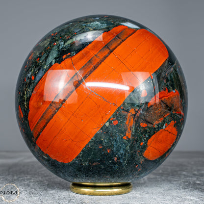 Natürliche Drachenblut-Jaspis Kugel aus Afrika -1799,31g