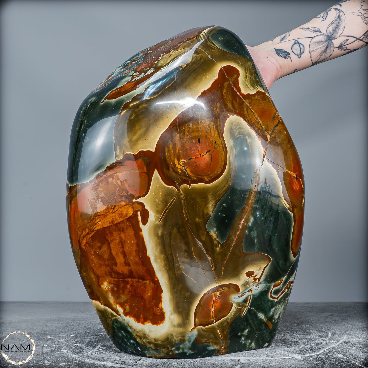 Natürliche Polychrome Jaspis Kristall-Freiform XXL -26101,22g