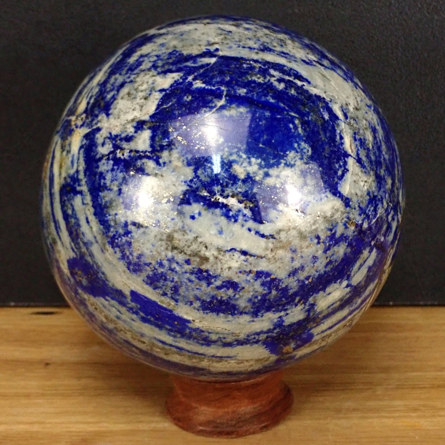 Königsblaue Lapislazuli-Kugel - 2901.60 g - 126 mm