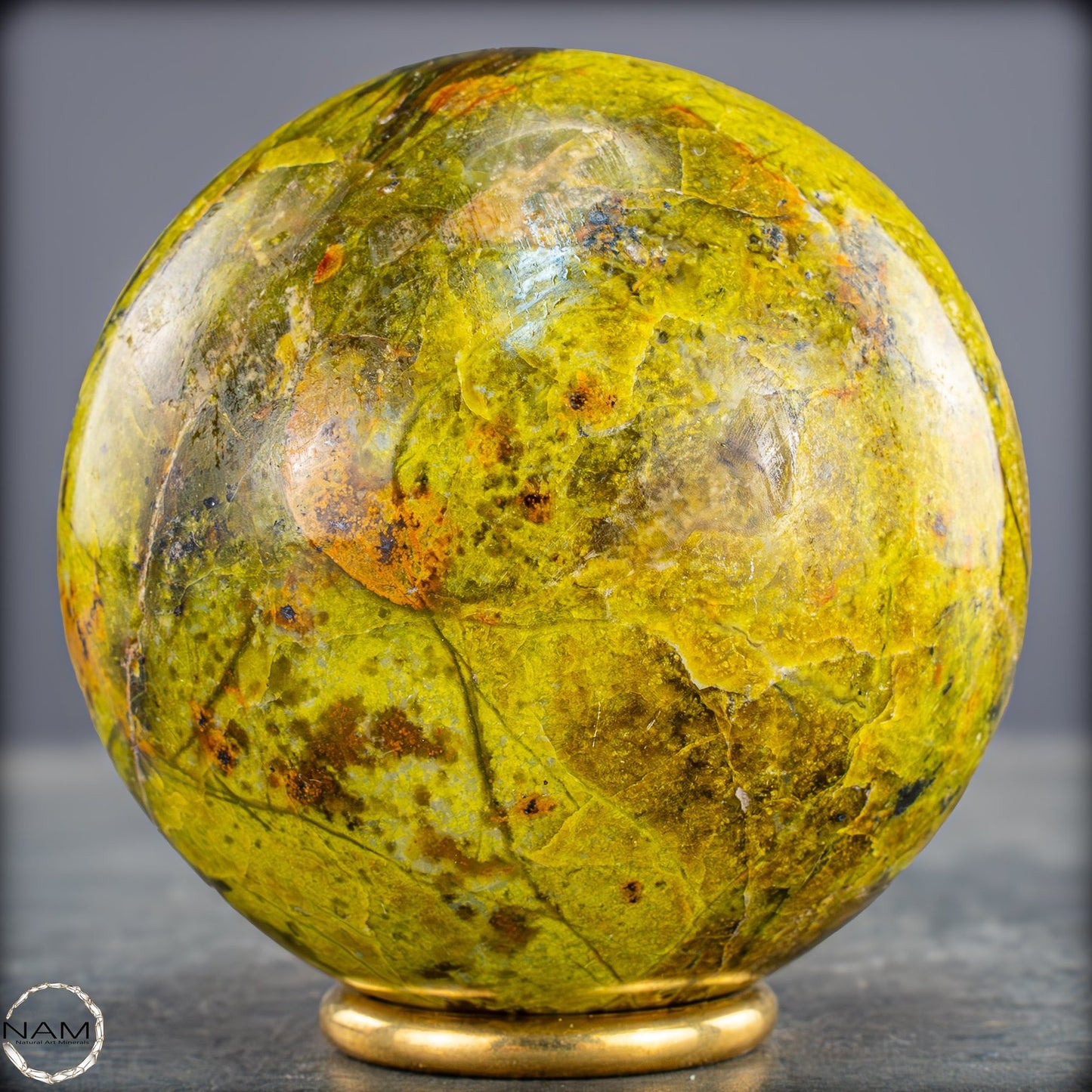 Natürliche Grüne Opal-Kristall Kugel - 736,79g