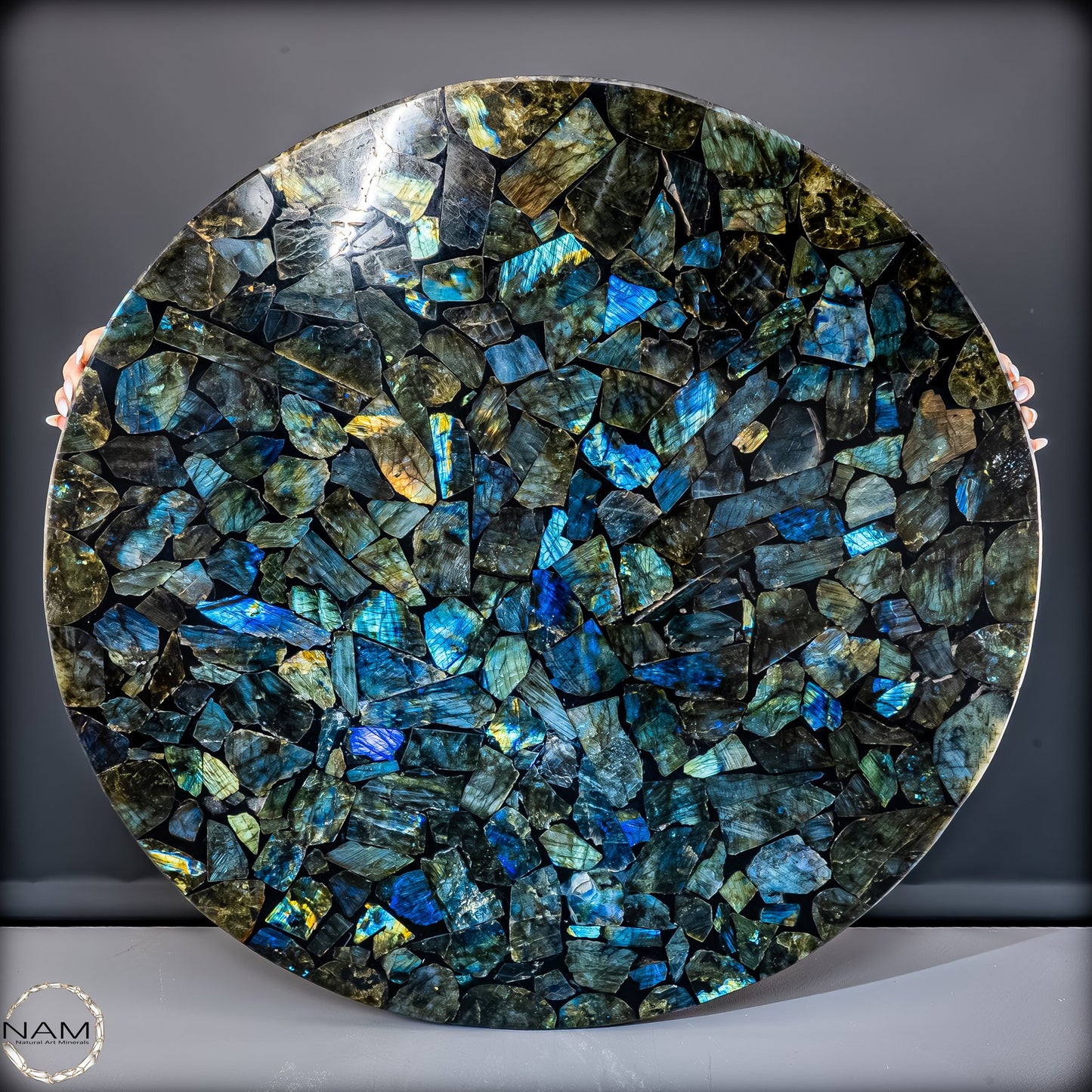 Große Galaxie-Labradorit Tischplatte -17162,22g