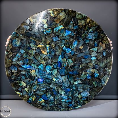 Große Galaxie-Labradorit Tischplatte -17162,22g