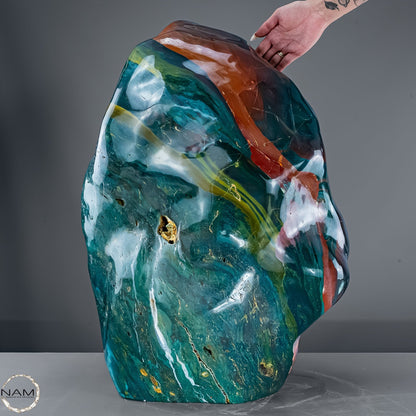 Natürliche Polychrome Jaspis Kristall-Freiform XXL -138557,29g