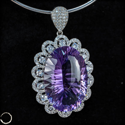 Amethyst-Anhänger – ein Meisterwerk aus Licht, Tiefe und Eleganz 15,64g 78,2ct