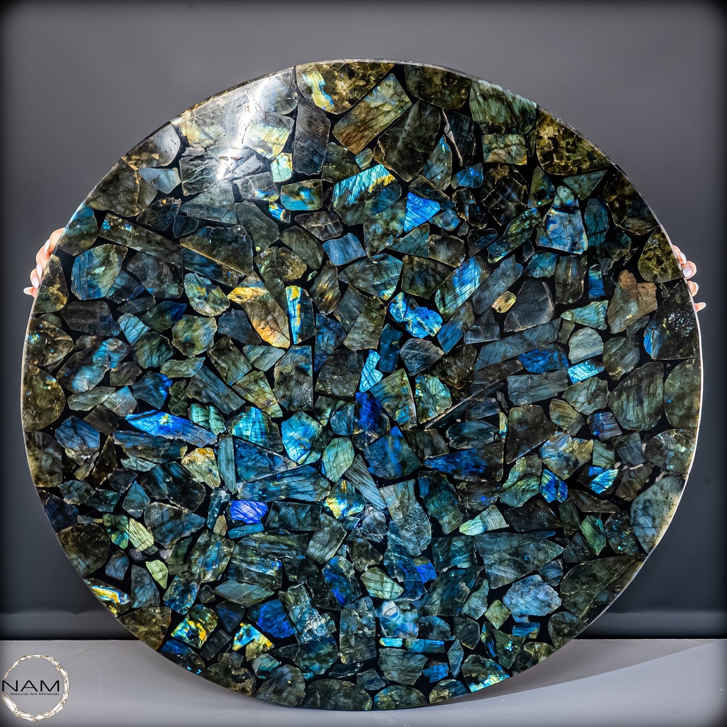 Große Galaxie-Labradorit Tischplatte -17162,22g