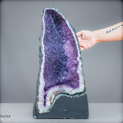 Natürliche Intensive Amethyst-Achat-Kristall Kathedrale/Druse - 20990,55g
