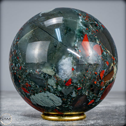 Natürliche Drachenblut-Jaspis Kugel aus Afrika -1412,66g