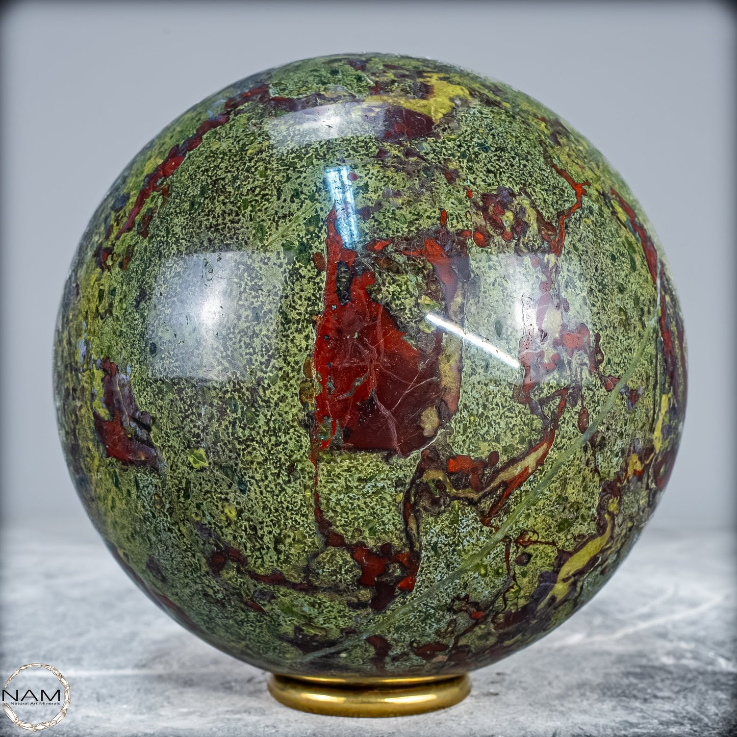 Natürliche Drachenblut-Jaspis Kugel aus Australien - 2906,77g - 131mm