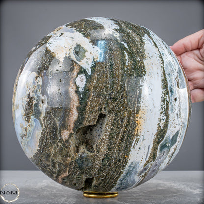 Natürliche Ocean-Jaspis-Achat Kugel - 11620,77g