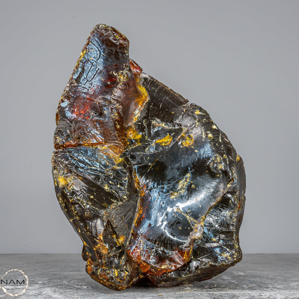 Naturlicher Blau-Roter Bernstein aus Indonesien - 1940,52g