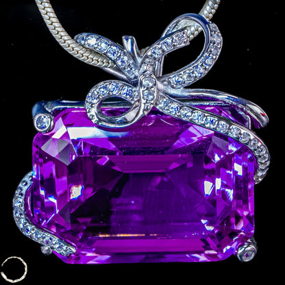 Amethyst-Anhänger – ein Meisterwerk aus Licht, Tiefe und Eleganz  8,00g 40ct