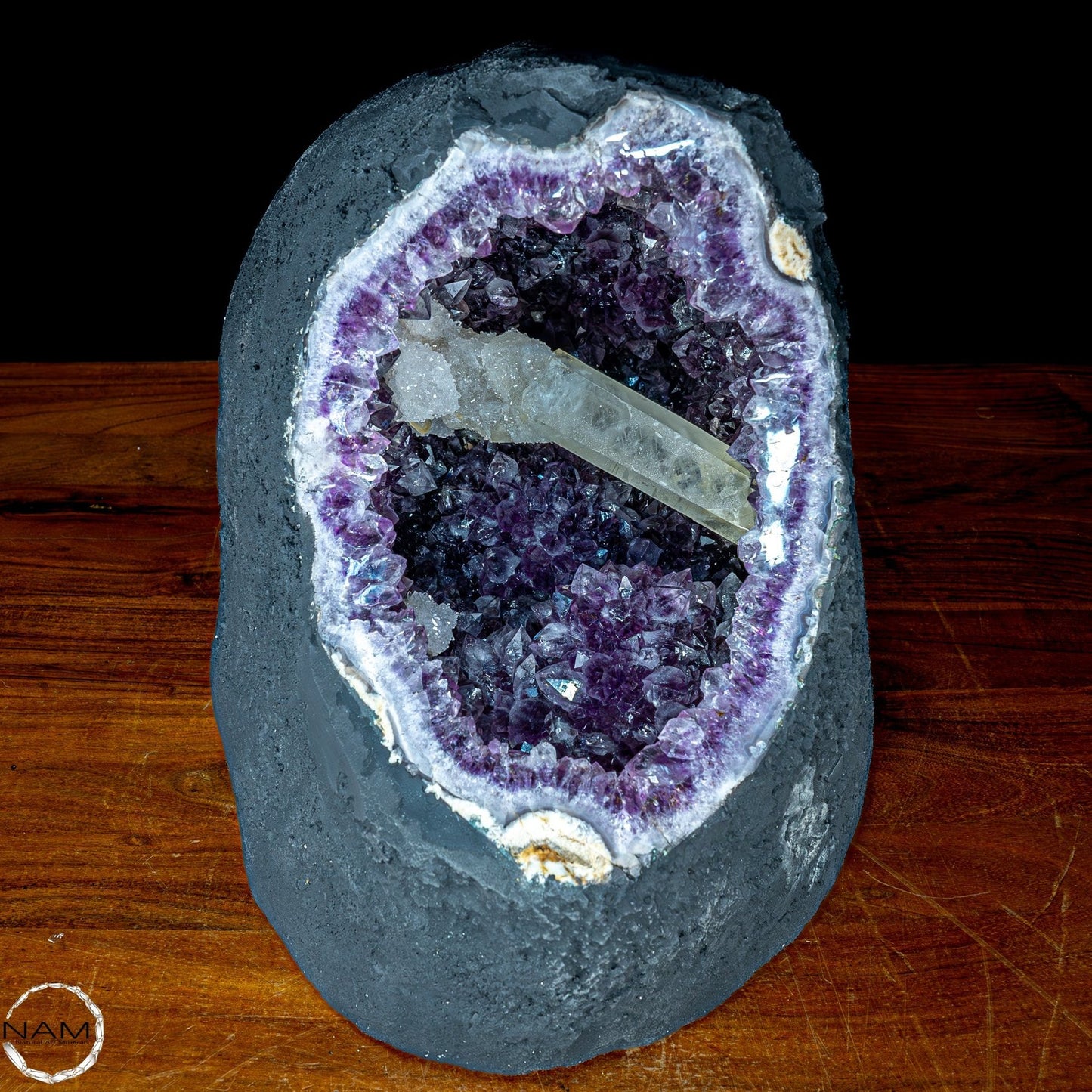 Natürlicher Amethyst, perfekter Calcit-Stalaktit-Kristalldruse - 41228,13g