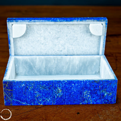 Natürliche A++ Lapislazuli Schmuckkästchen/Box - 729,05g