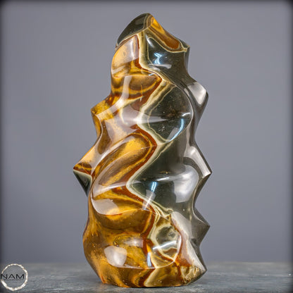 Natürliche Polychrome Jaspis Kristall-Flamme - 1940,44g
