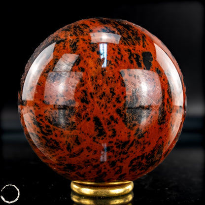 Natürliche Mahagoni-Obsidian Kristall-Kugel - 463,16g