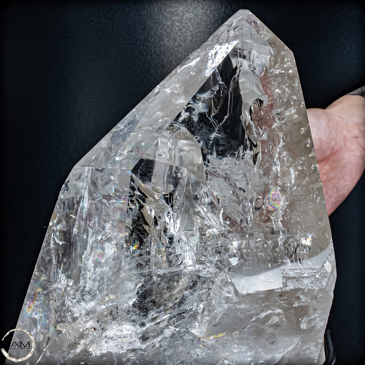 Natürlicher Lumerische Quartz Kristall Phantom auf Ständer - 10802,49g