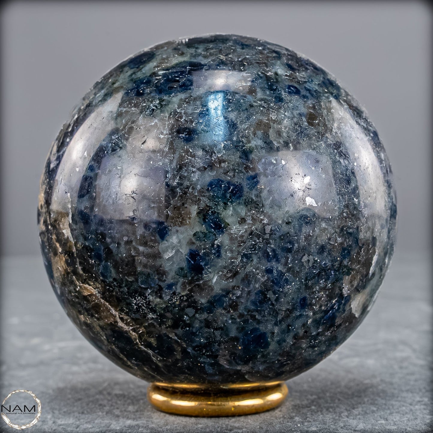 Natürliche Blaue Cordierit-Kristall Kugel, Spitzenqualität - 444,52g
