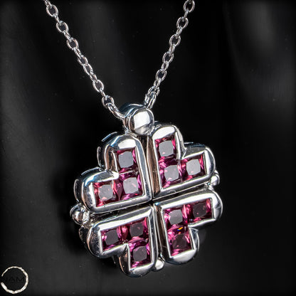 Ausdrucksstarke Rubin-Kette – zeitlose Eleganz mit Charakter -6,03g  - 30,15ct