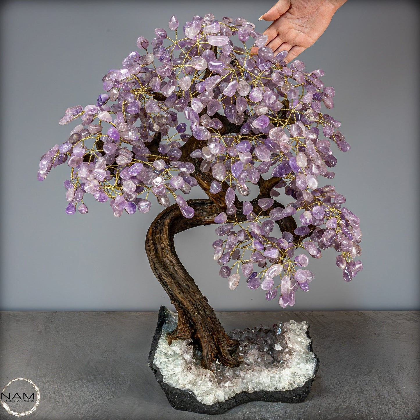 Dekorativer Amethyst-Kristall Baum - 17112,13g