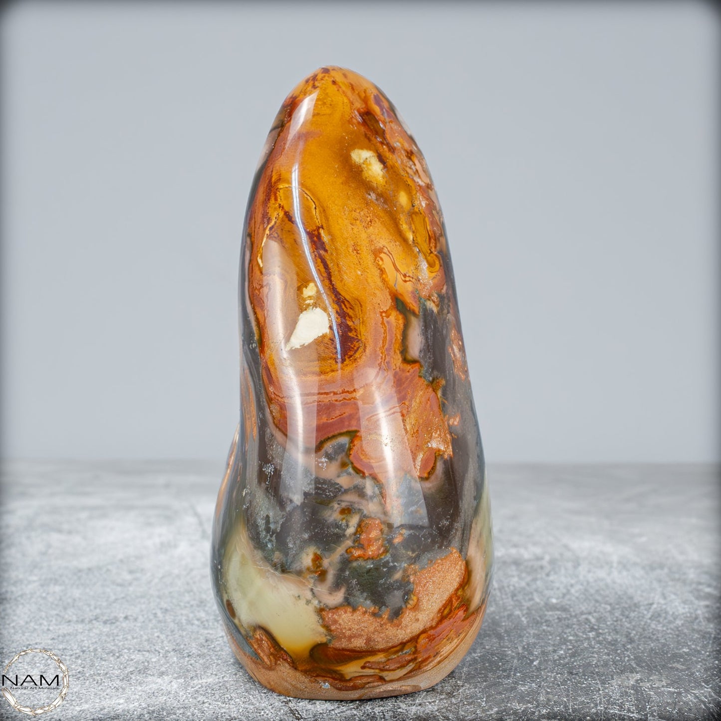 Natürliche Polychrome Jaspis Kristall-Freiform - 570,17g