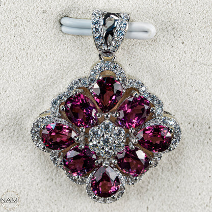Traumhafter Rubellit-Turmalin Anhänger aus 925er Silber –  17,3ct