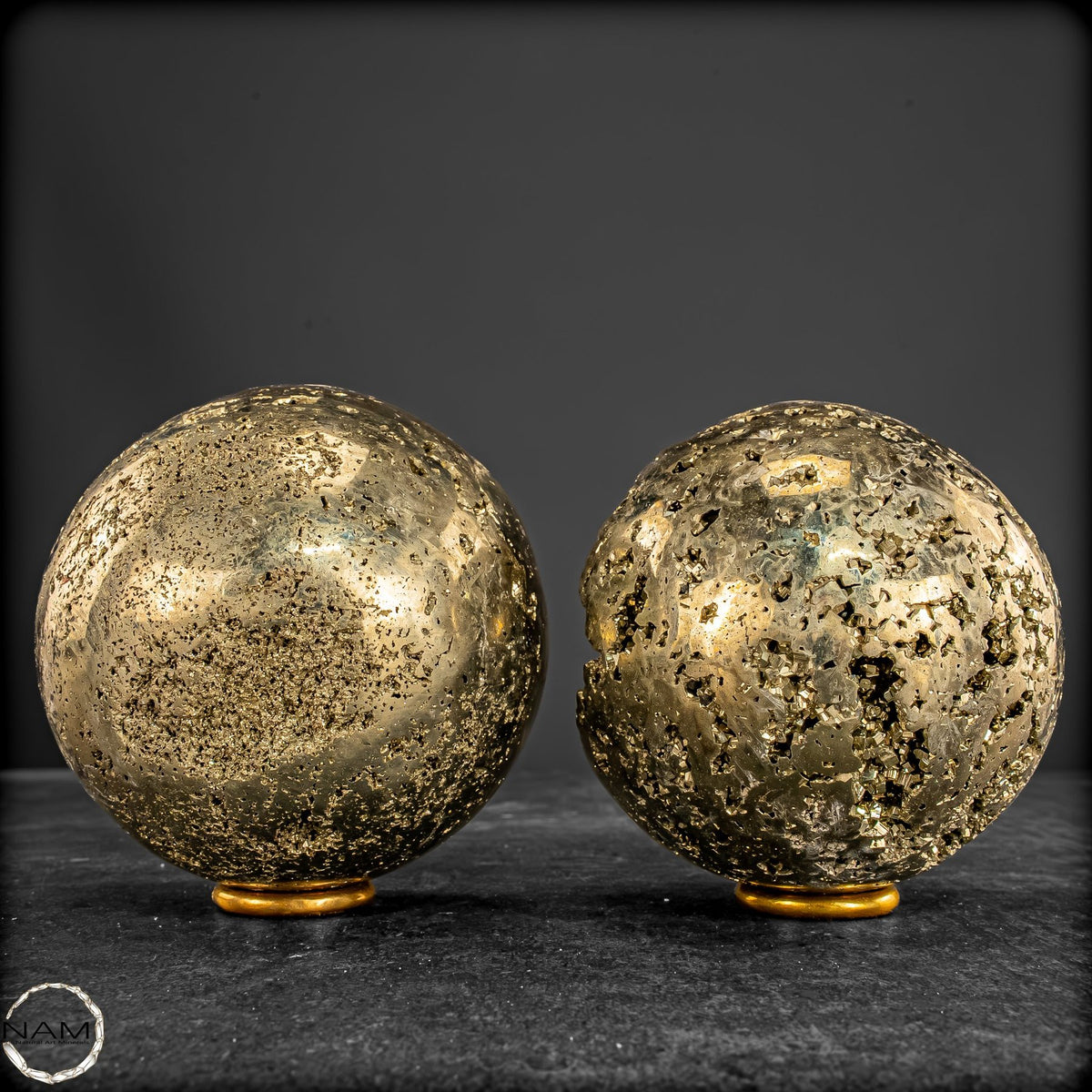 Pyrit-Kugel-Set – Goldener Glanz -1896,69g