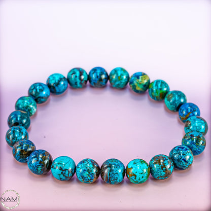 Exklusives Azurit-Malachit-Chrysokoll Armband - 26,85g 134,25ct