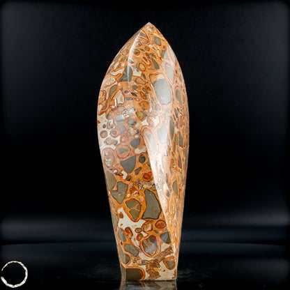 Natürliche Leoparden-Jaspis Kristall Flamme- 950,95g