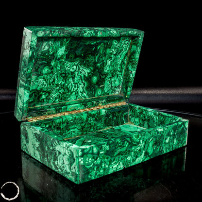 Einzigartige Malachit & Chrysocolla Schmuckkästchen/Box -1095,38g