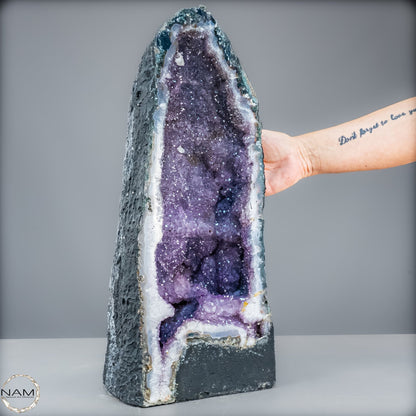 Natürliche Intensive Amethyst-Achat-Kristall Kathedrale/Druse - 18123,44g