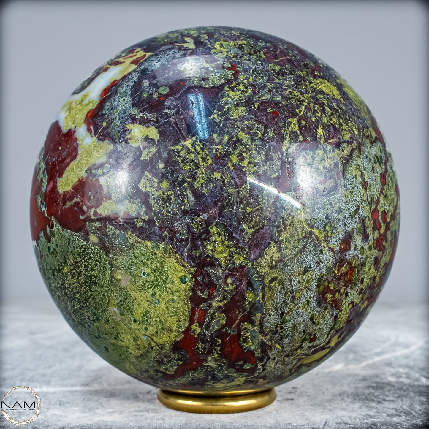 Natürliche Drachenblut-Jaspis Kugel aus Australien - 2906,77g - 131mm