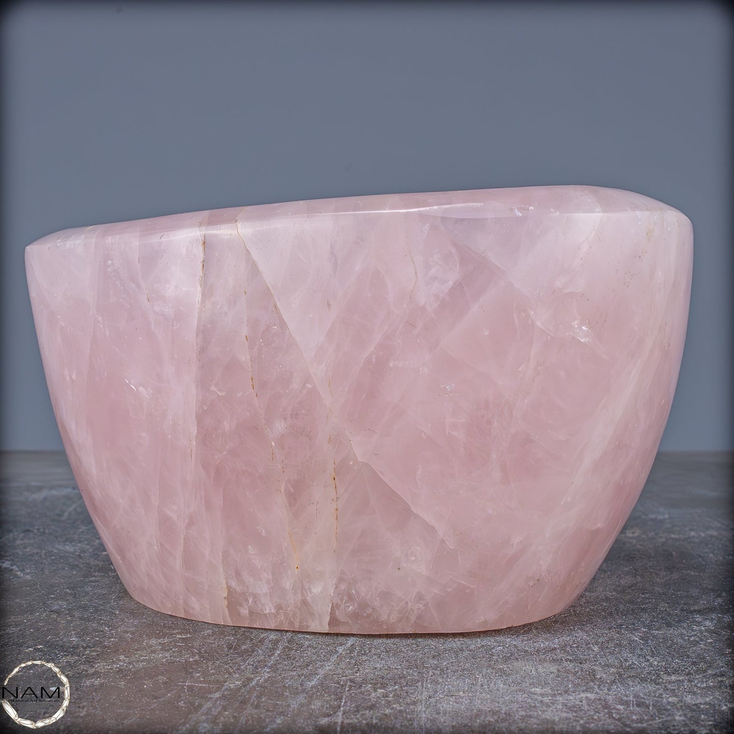 Natürliche Rosenquarz Schale / Schüssel - 4359,15g