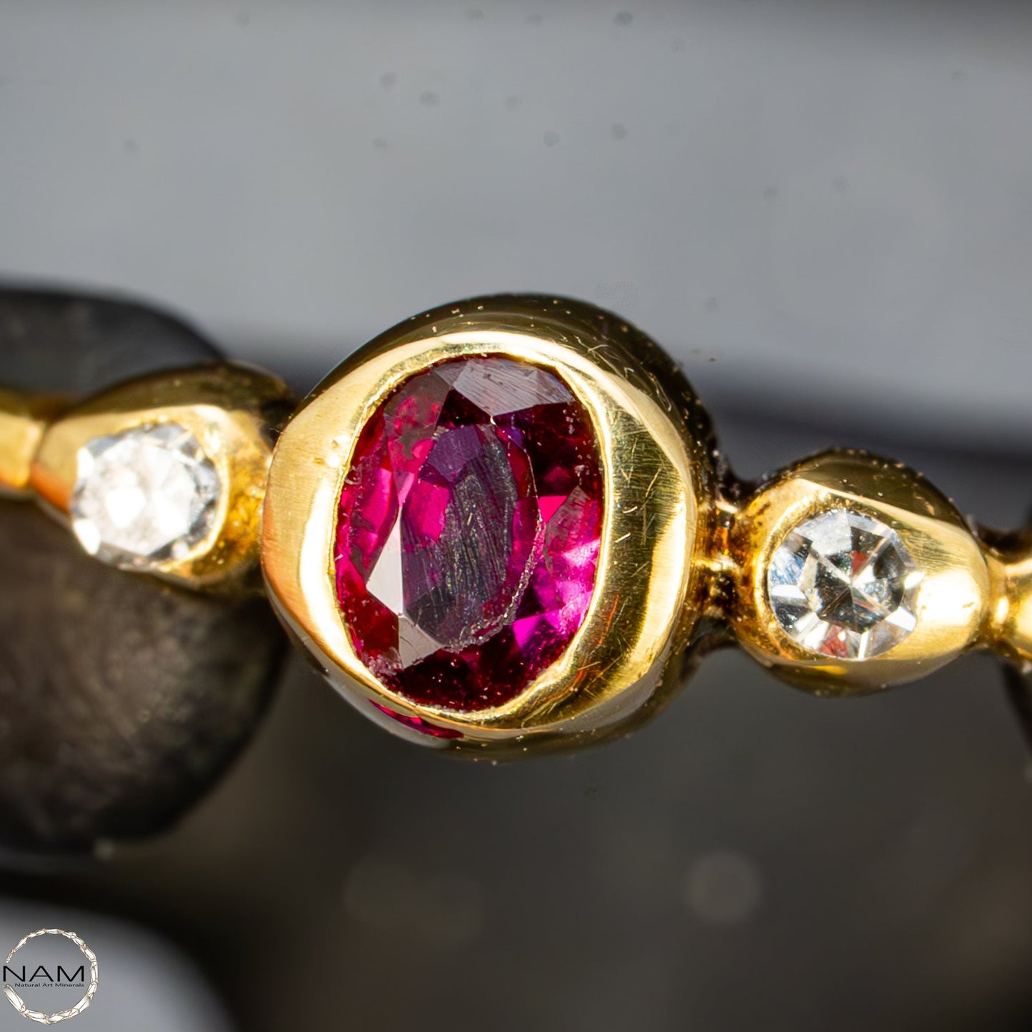 Atemberaubender Rubin-Diamant-Ring aus edlem 585er Gold -4,4ct