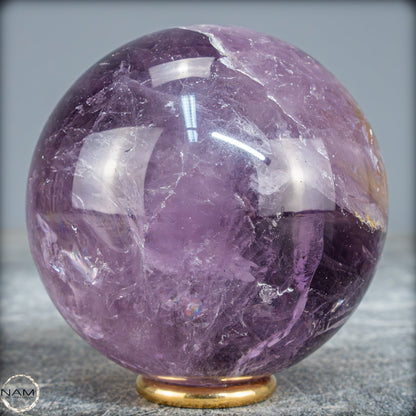Natürliche Amethyst-Kristall Kugel, Brasilien - 484,35g