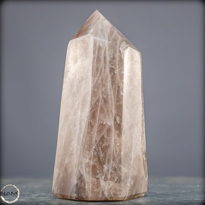 Natürlicher Rauchquarz-Kristall Obelisk aus Brasilien - 1392,55g